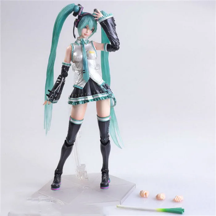 

Girls Birthday Gift Hatsune Miku Action Figure Collection Anime Role Decorations 24cm PA Miku Movable Model Doll