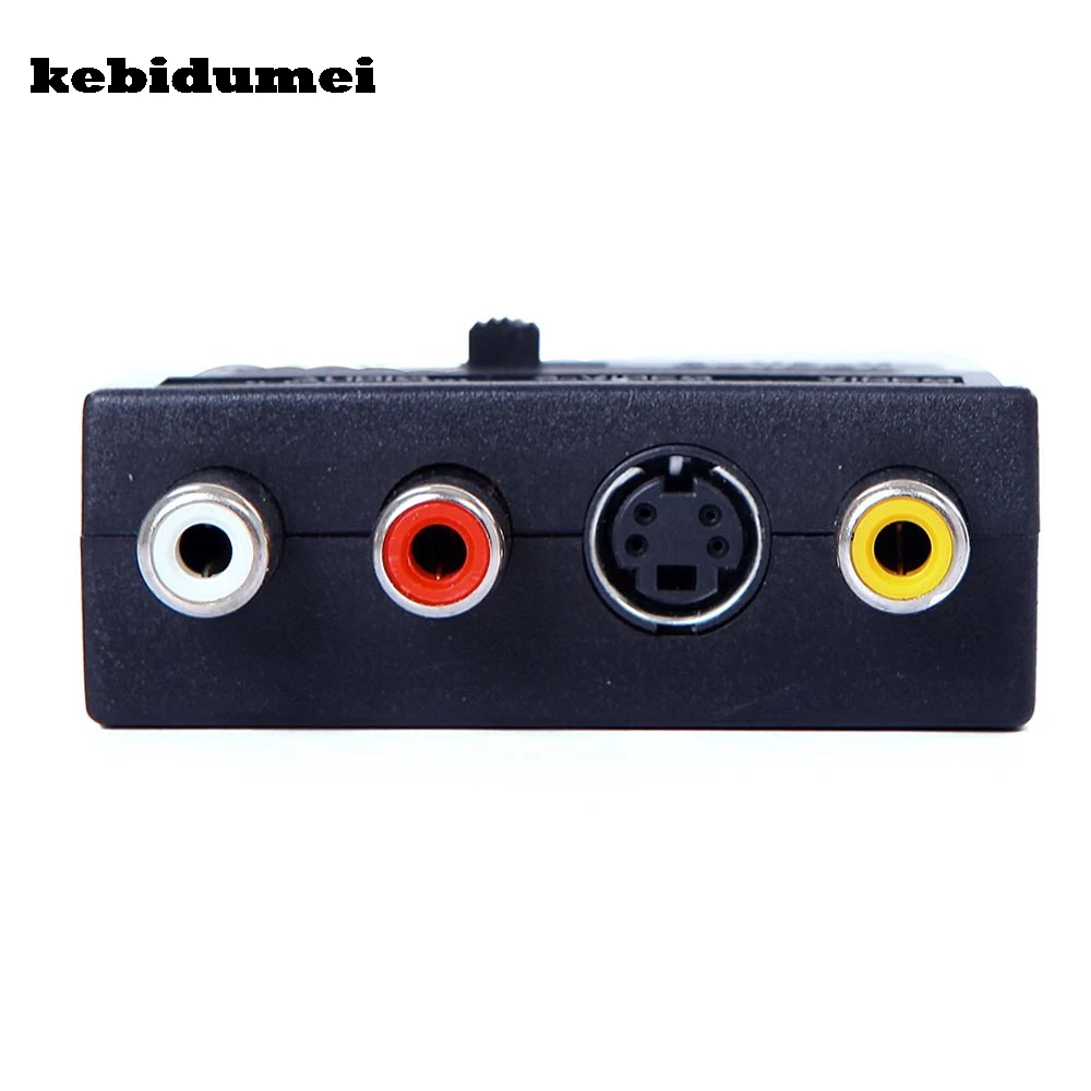 

kebidumei High Quality Mini RGB Scart to Composite RCA S-Video AV TV Audio Adapter Cable Adapter SVHS S-Video AV TV Audio