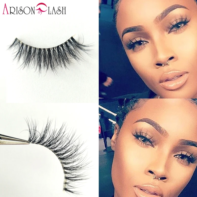 

NEW Arison Cathy4 3D Mink Eyelashes Transparent Plastic Luxurious Thick fake eyelashes & permanent False Full Strip Eyelashes