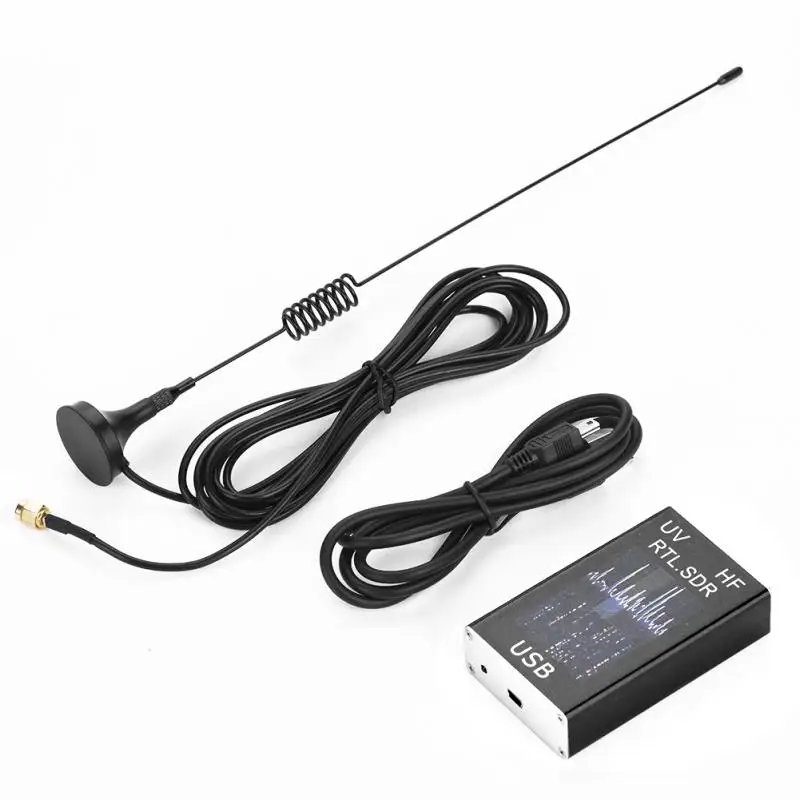 

Radio Receiver 100KHz-1.7 GHz Ham Software Defined Radio Full Band RTL-SDR Receiver USB Tuner Receiver