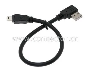 

USB 2.0 A /M right Angled 90 degree - USB Mini B Male cable 50cm
