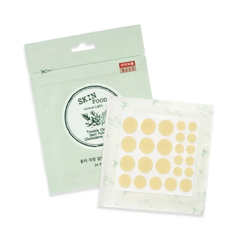 

SKINFOOD Trouble Clear Spot Patch 24 patches (Sterile Package) Acne Pimples Treatment Face Skin Care Acne Mask Skin Food