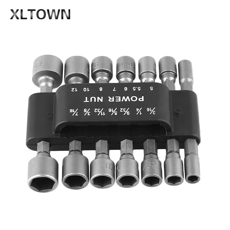 

Xltown the new Original Portable Torque Wrench 14 In1 Rubber Holder Hex Wrench Socket Spanner Tool Kit Suitable for Hexagon Nut