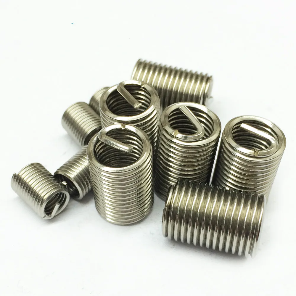

7010 304 stainless steel wire threaded sleeve nut self-locking nut thread jacket Lo sets of M4*2D*9.1k