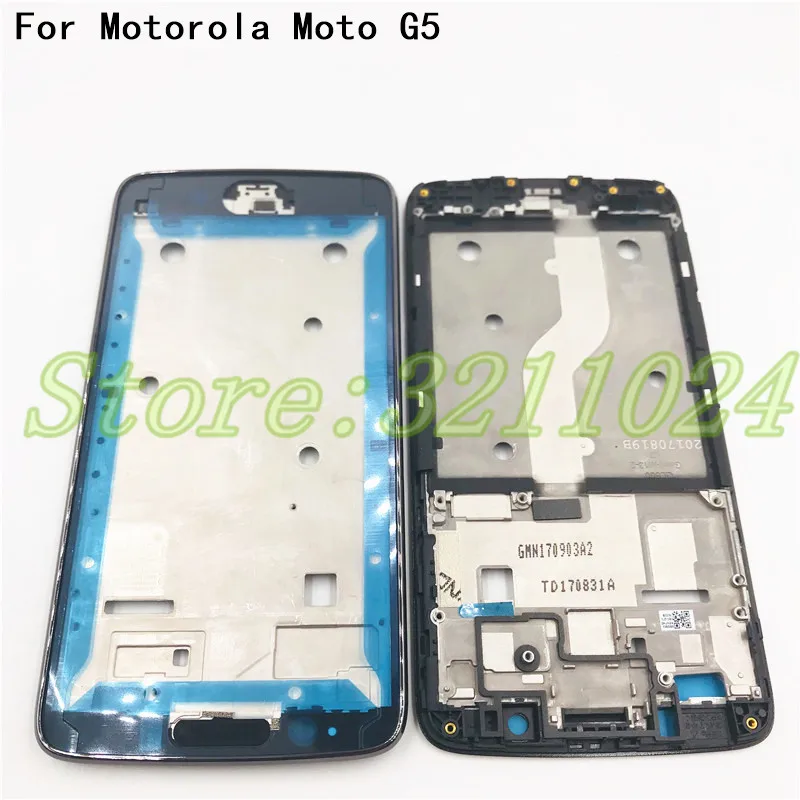 

High Quality Middle Plate Frame Bezel Housing Cover For Motorola Moto G5 XT1685 XT1672 Middle Frame Replacement Repair