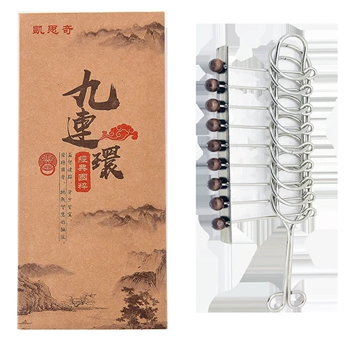 

30pcs/set Nine Serial Toy Intellectual Solution Ring Chinese Puzzle Ring BuckleMetal Educational Toys Casual Decompression