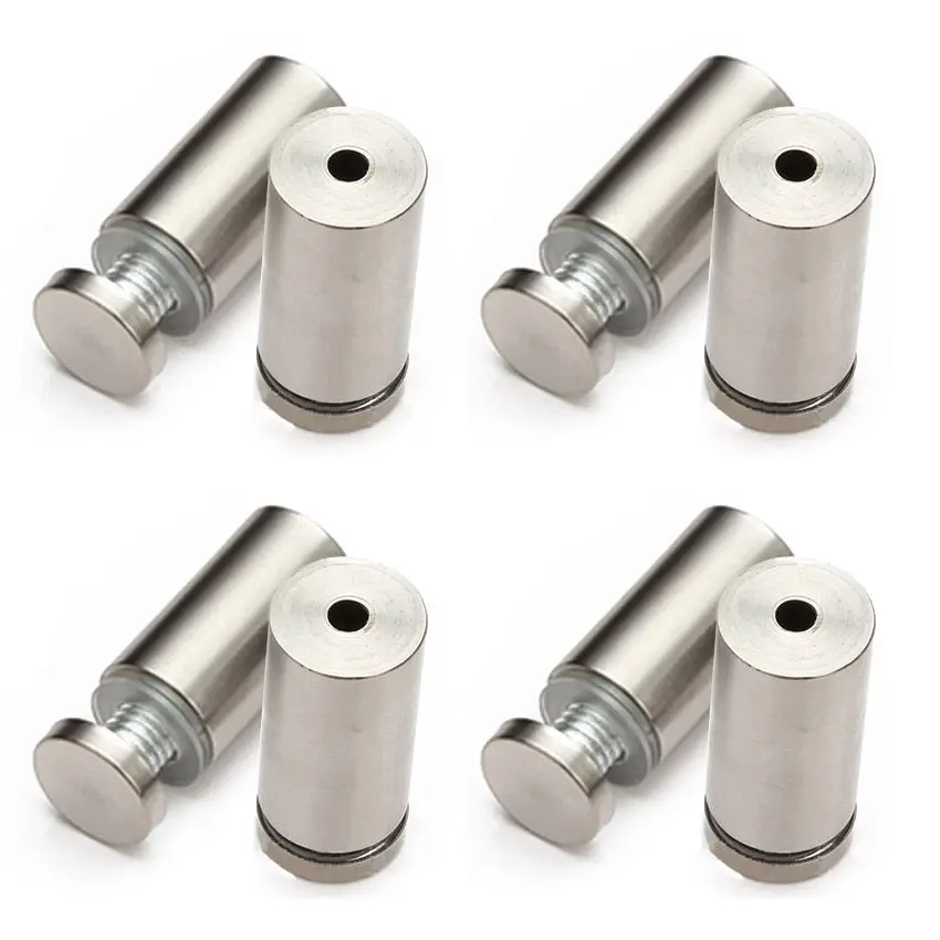12mm x 30mm Stainless Steel Glass Standoff Hardware Replacement 8 Pcs