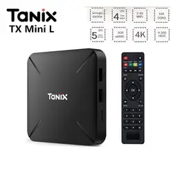 Tanix TX3 мини L S905W 4 K ТВ коробка Max 1G/2G RAM 8G/16G ROM 4 ядра Amlogic S905W Smart Media Player PK X96mini для Android7.1