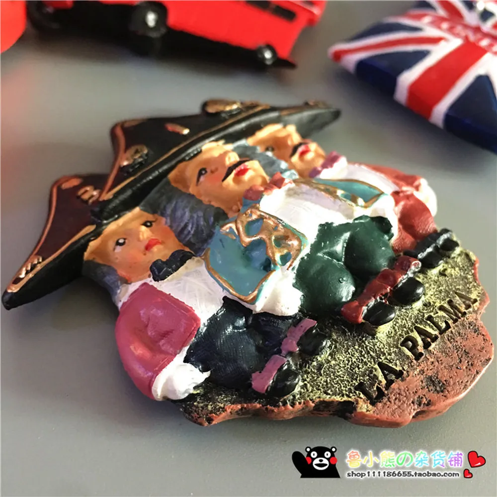 Магниты на холодильник Ла пальма сувениры для путешествий 3D Магнитные наклейки