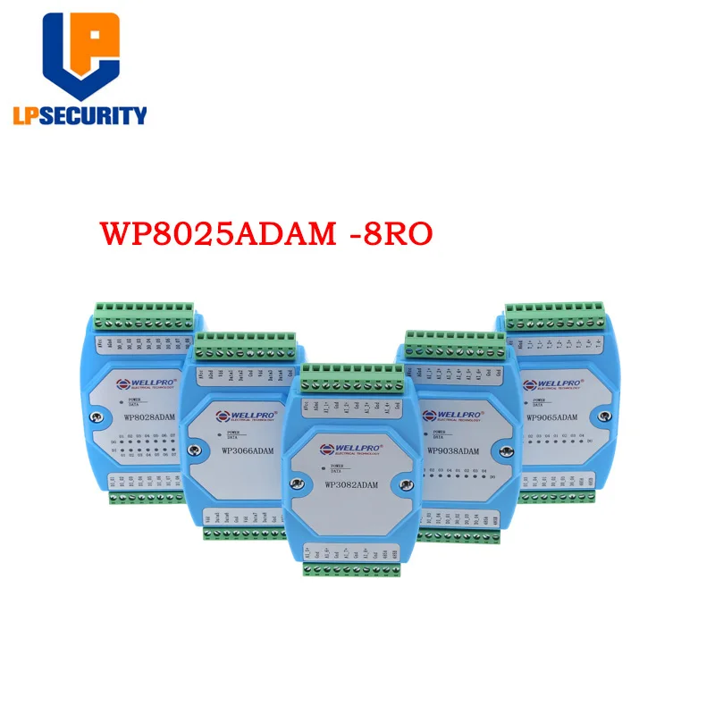 8-channel relay SPST output module isolated 8RY RS485 MODBUS RTU WP8025ADAM | Безопасность и защита