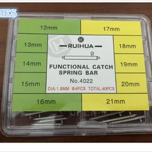 Ремешок для часов Quick Release 1,8 мм, пружинный бар, ассортимент 40 штук, размеры 12~ 21 мм