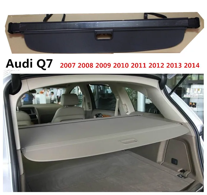 For Audi Q7 2006 2015 Rear Trunk Cargo Cover Security Shield Screen