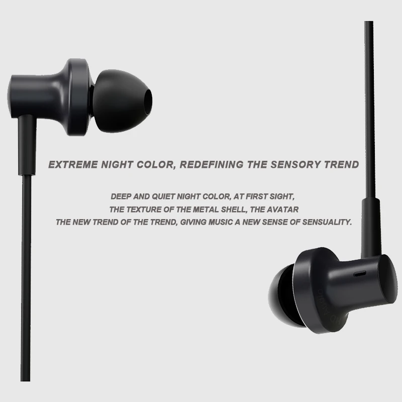 Оригинальные наушники Xiaomi Hybrid Pro HD 2 динамические проводные с двойным драйвером и