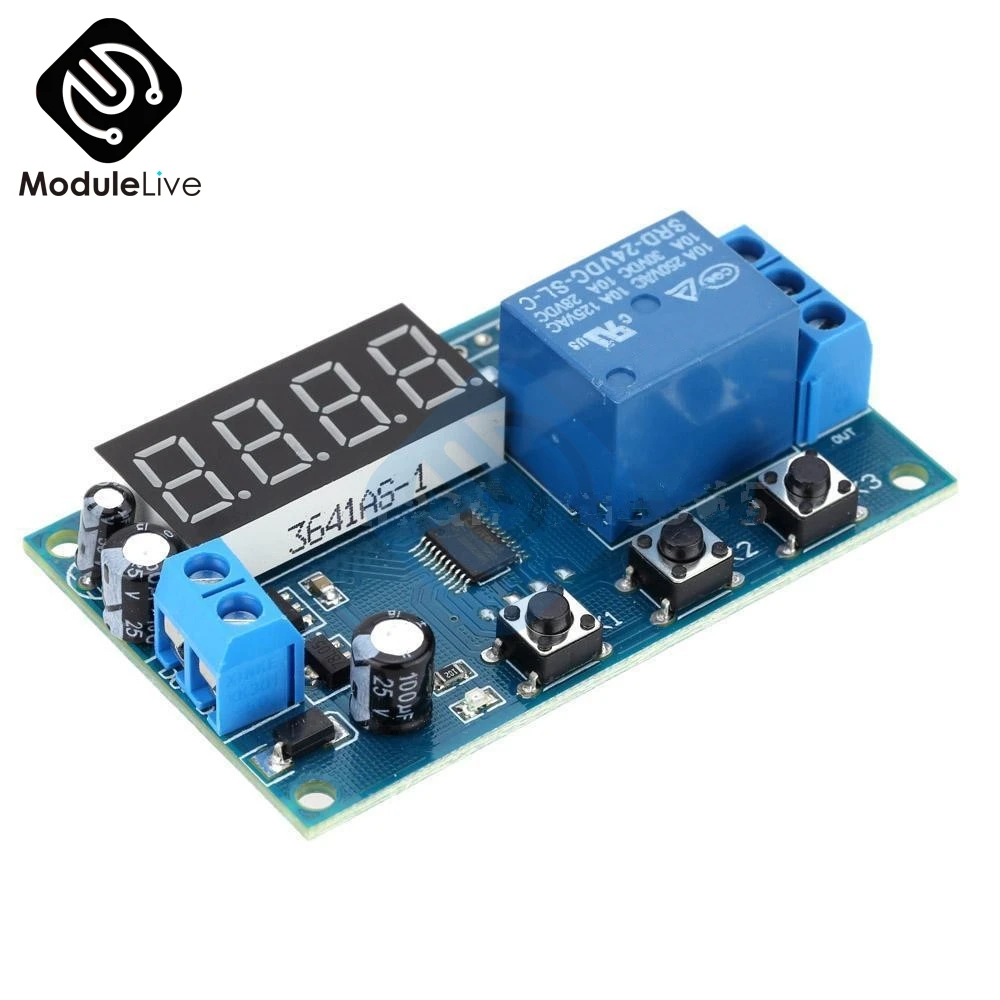 

High Performance Digital LED Delay Timer Module Switch Control Relay DC 24V