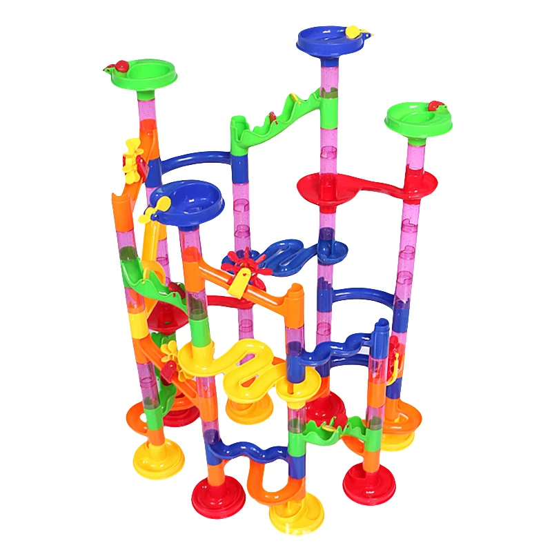 

105PCS Baby Toys DIY Construction Marble Race Run Maze Balls Track Building Blocks Children Gift Baby Kid's Educational Toy