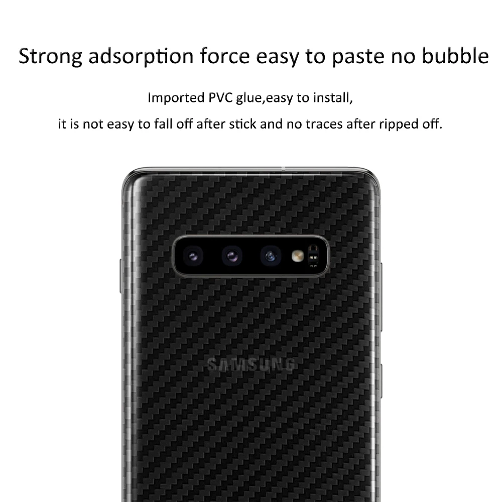 Для Samsung Galaxy S10 Plus S10e M20 защитная пленка из углеродного волокна для задней панели