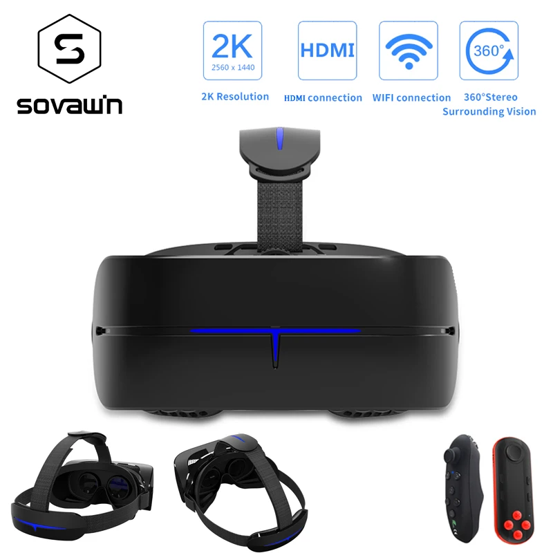 2K HD Wifi HDMI All in One Glasses Virtual Reality VR Headset 3D