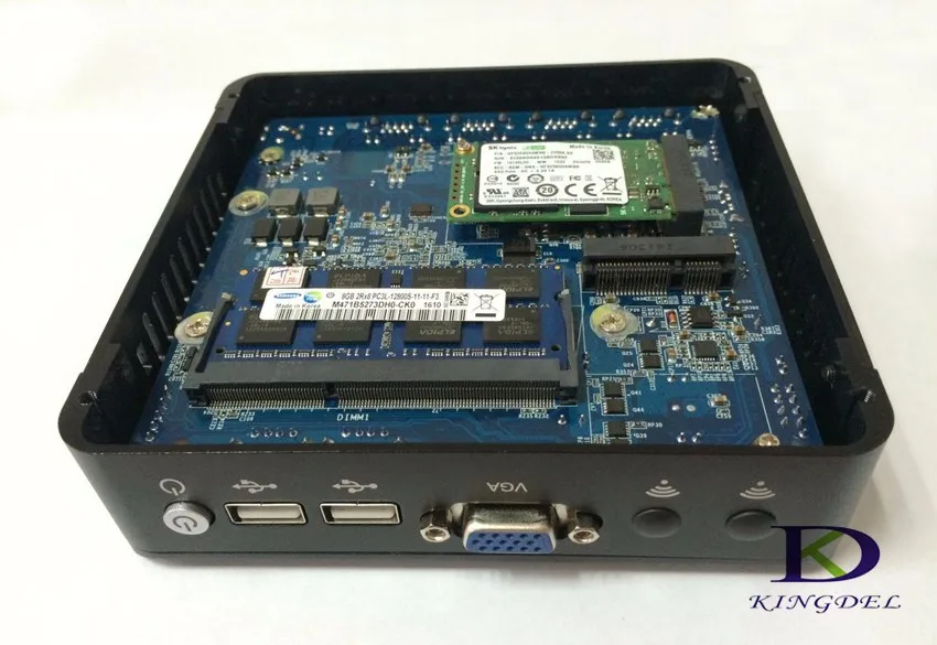 Kingdel Mini PC KDN20 с 4 LAN порт, используя pfsense как маршрутизатор/брандмауэр, fanless PC без шума, Low power Mini PC Quad core 2 ГГц