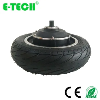 

Hot sale 10 inch single shaft dual shaft pneumatic tyre geared 48V conversion kit electric wheel motor