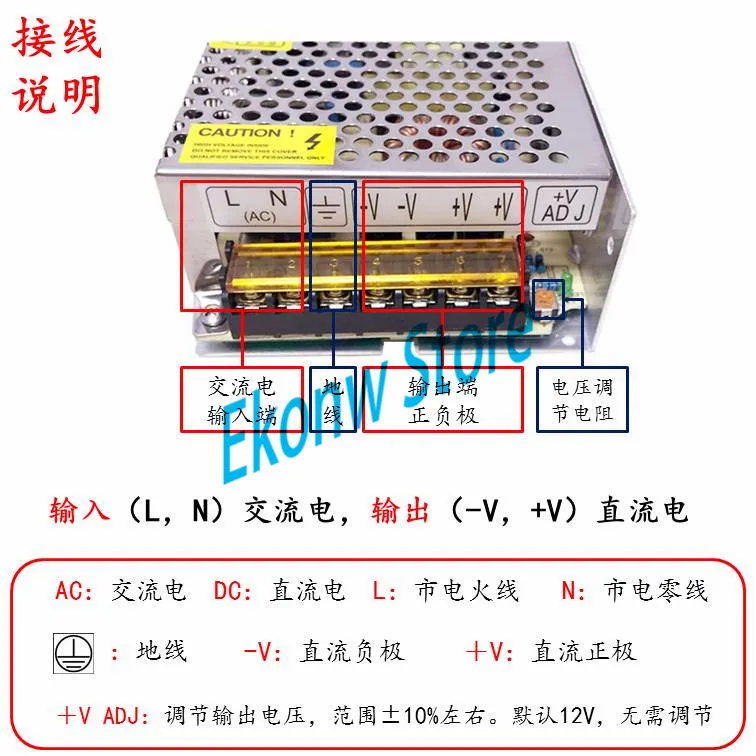 120W 12V 10A Switching Power Supply Factory Outlet SMPS Driver