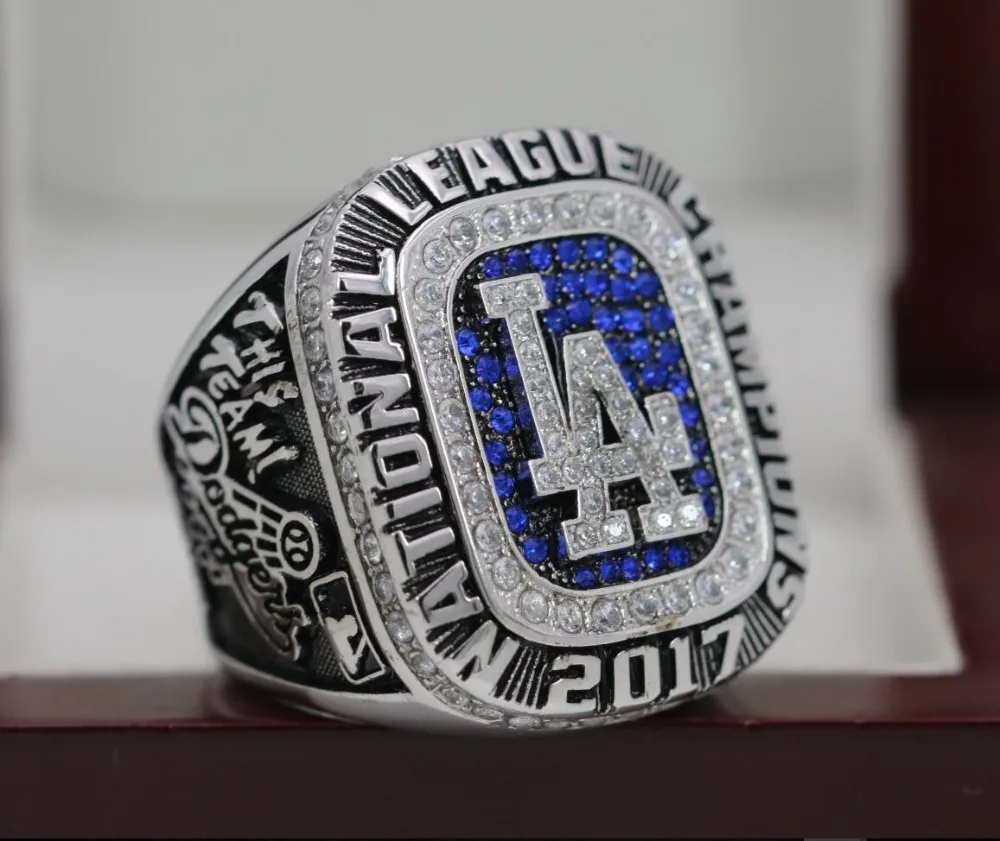 

Custom name and NO for 2017 Los Angeles Dodgers NL National League Baseball World Series championship Ring copper ring