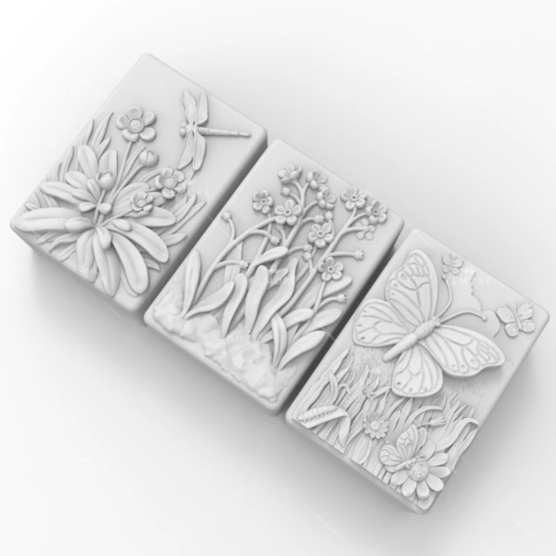 3D силиконовые формы цветок бабочка технические для рукоделия мыла ручной