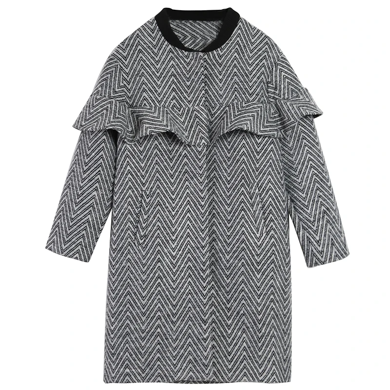 Newest Faux Suede Patchwork hooded Female Jacket winter Long wool parkas Chrismas lovely sweet Women Europe  Style Coat