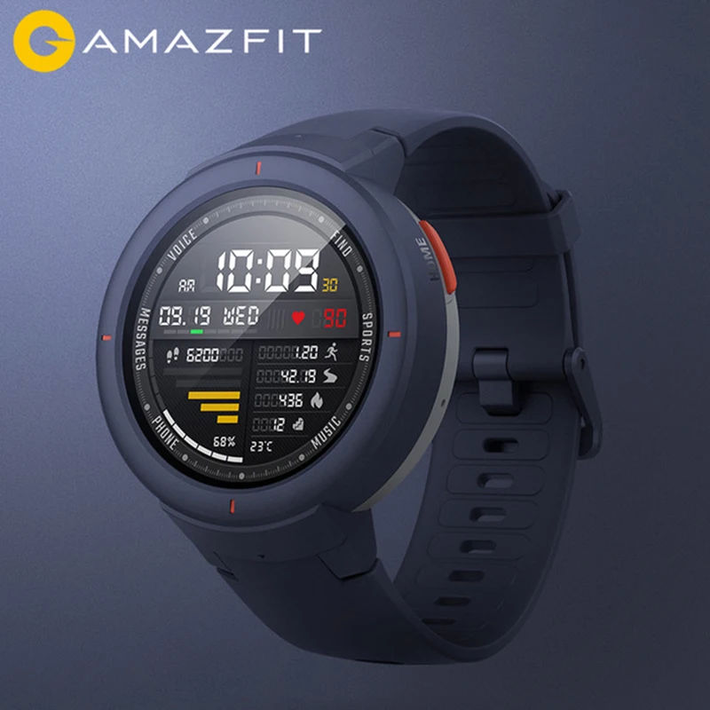 

Huami Amazfit Verge Smart Watch, 1.3 Inch AMOLED Screen GPS HR Sensor Answer Calls IP68 Waterproof Heart Rate Sport Smartwatch