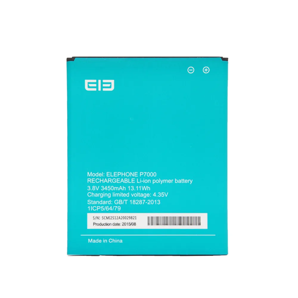 Original Battery for Elephone P7000 3450mAh Backup Li-ion Smartphone Replacement | Мобильные телефоны и аксессуары