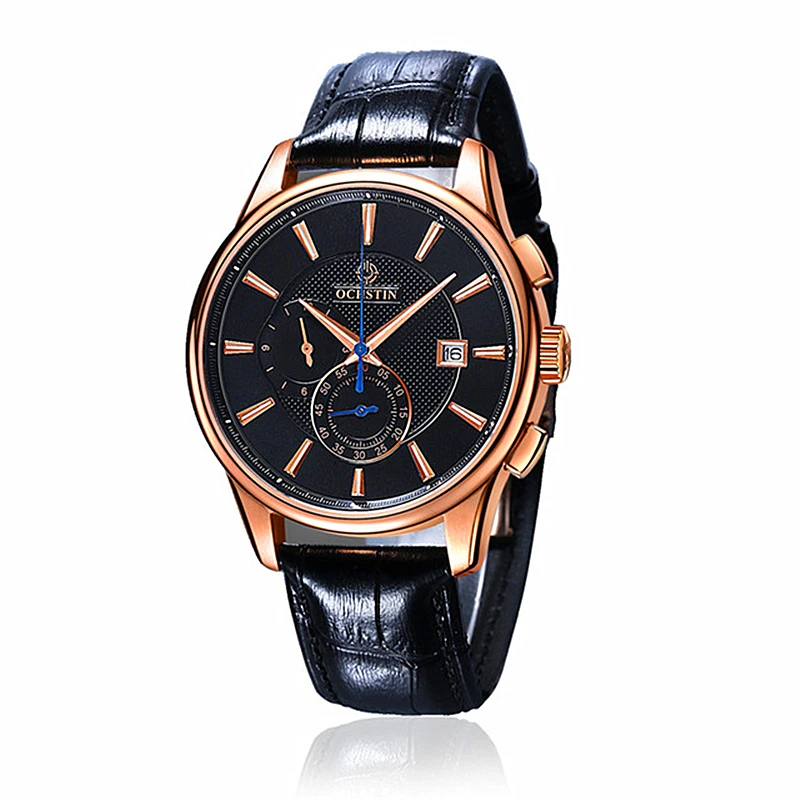 

OCHSTIN Men Casual Sport Watches Waterproof Luxury Brand Black Chronograph Quartz Watches Relogio masculino male Wristwatch