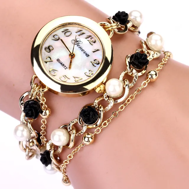 Luxury Bracelet Watches Women Casual Quartz Watch Rhinestone Pearl Ladies Dress Luxury Bracelet Watches Women Casual Quartz Watch Rhinestone Pearl Ladies Dress
