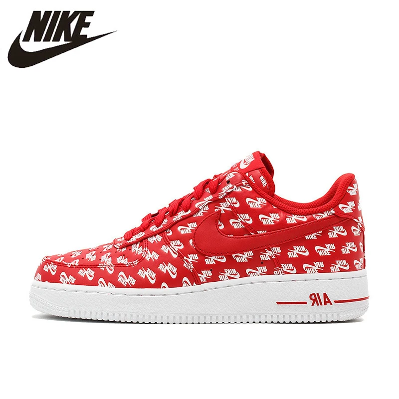 

Nike Air Force 1 AF1 Logo Men's Air Force One Skateboard Sneakers, Original Comfort Shoes AH8462 006