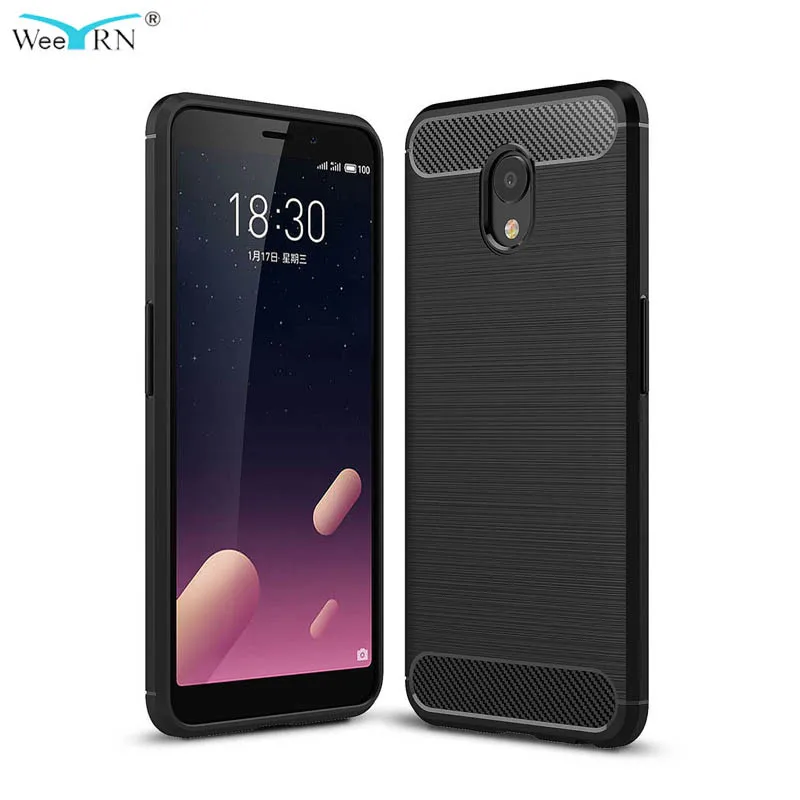 

WeeYRN ultra thin Fundas Meizu M6s Luxury Phone Case Carbon Fiber Soft Silicone TPU Cover Meizu m6s m6 s Full Protection Cover