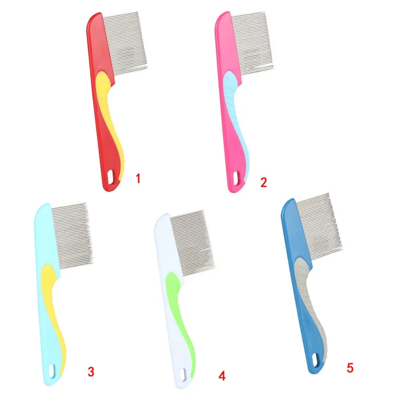 

Dog Comb for Dogs Cats Hair Removal Stainless Steel Single Row Straight Comb Puppy Hair Grooming Tool 40 Pins Cleaning