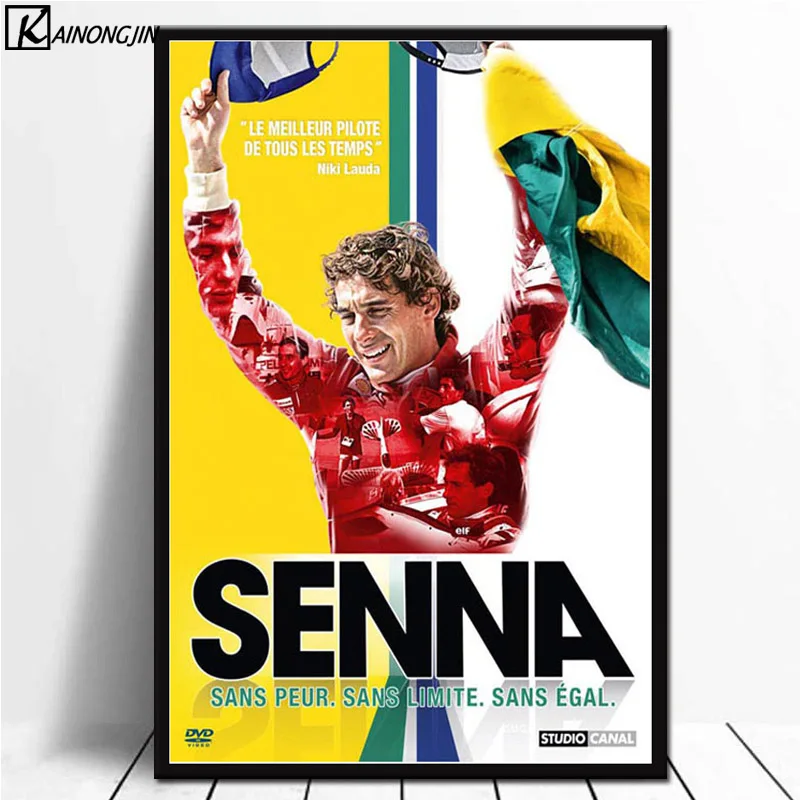 Ayrton Senna плакат F1 формула гоночный автомобиль плакаты и принты Холст Живопись стены Искусство картина для гостиной домашний декор - Цвет: 012