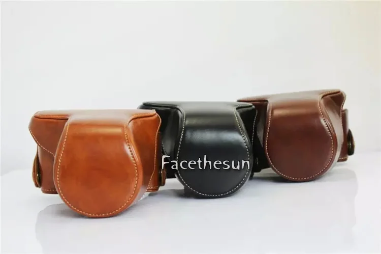 PU leather camera bag fuji -8