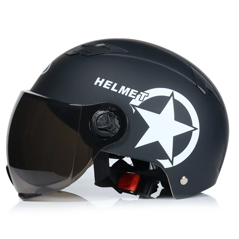 Мотоциклетный шлем для скутера велосипед Открытый лицо половина бейсбольная кепка анти-УФ защитный шлем-каска мотокросса шлем несколько цветов защиты - Цвет: 2