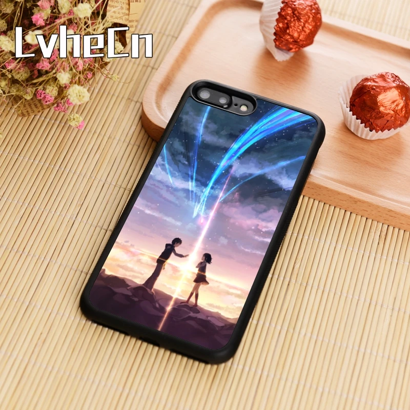 LvheCn ваше имя Kimi no Na wa чехол для телефона аниме iPhone 5 6 6s 7 8 plus X XR XS max 11 Pro samsung Galaxy S7edge S8