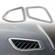 beler New 2Pcs Chrome Console Air Conditioning Vent Trim Cover For BMW 3 4 Series F30 F32 F34 F36 320 420 2013 2014 2015