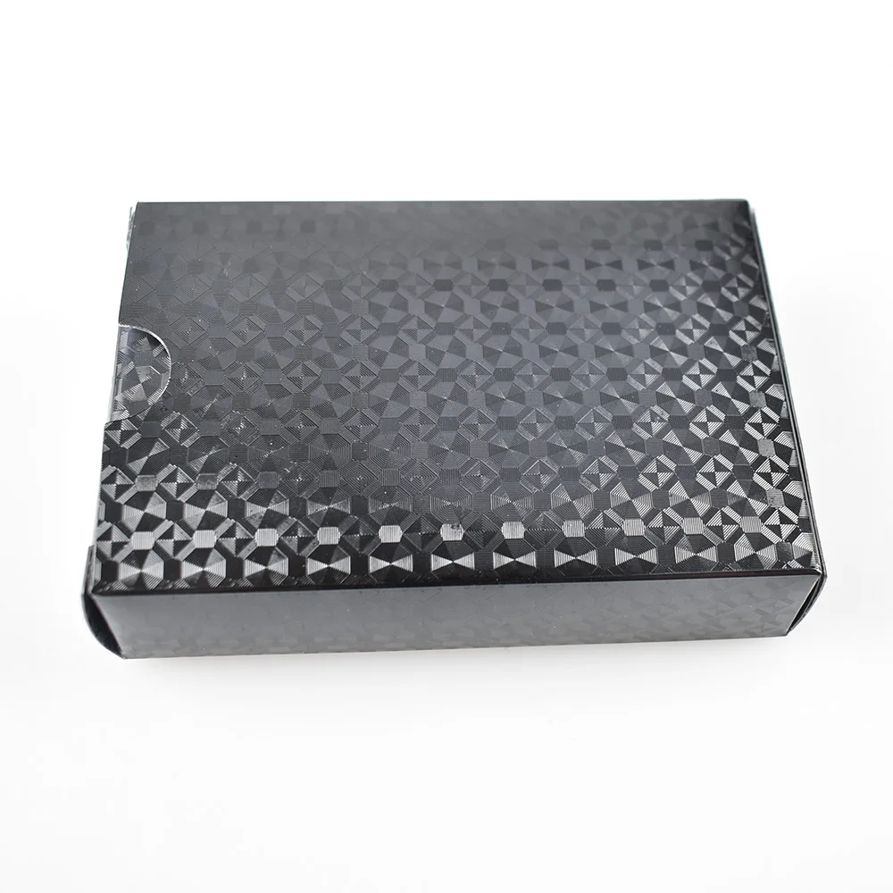 

New Black Mosaic Waterproof Playing Cards Plastic Foil Bar Game Deck Gift