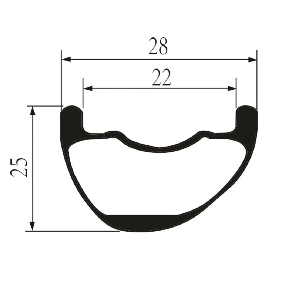 24 27 30 35 40 50 мм ширина 29er DH AM XC Эндуро Горный Велосипед карбоновый обод Асимметричная бескамерная готовая диски для MTB колес - Цвет: 28mmB XC 1 piece
