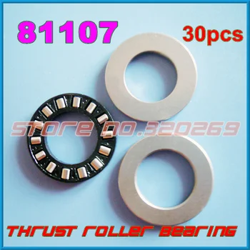 

30pcs 35*52*12mm Cylindrical Roller Thrust Bearing assembly 81107 K81107TN GS81107 seat ring WS81107 Shaft housing Washer