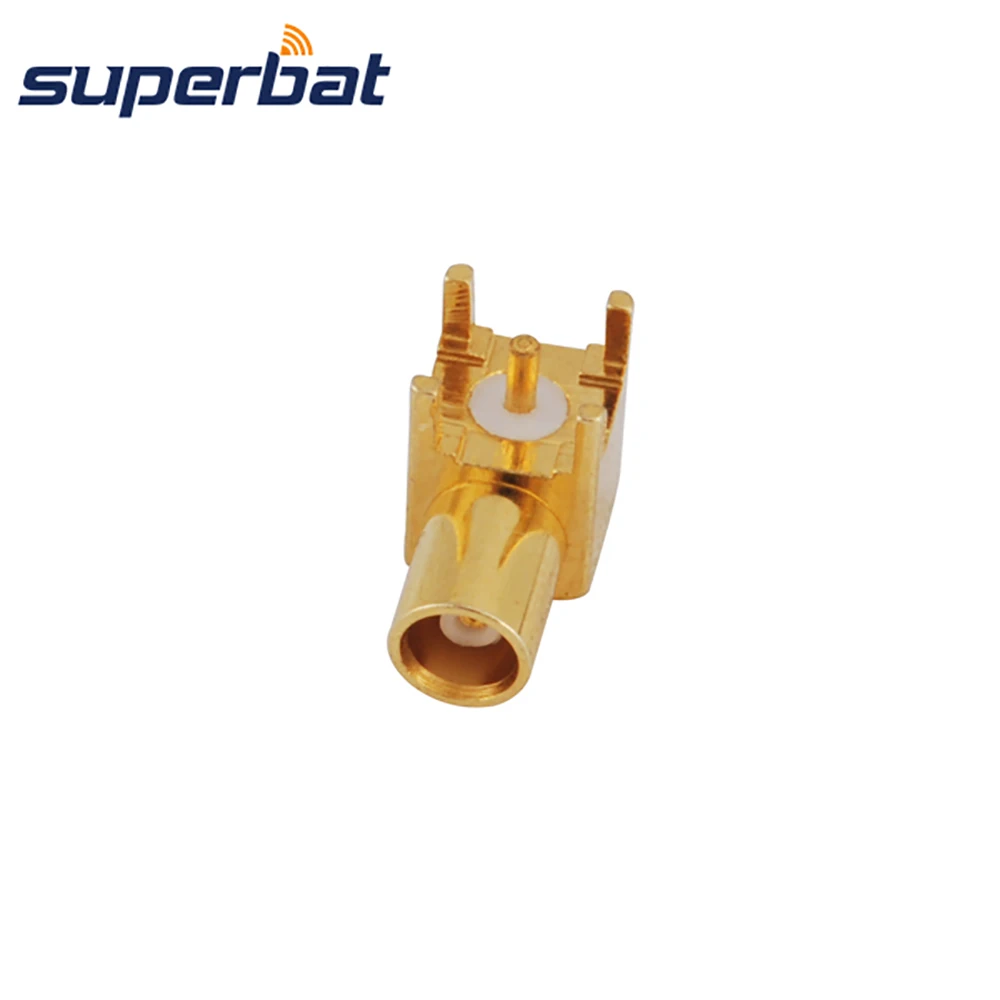 RF Coaxial Connector Female Right Angle PCB Mount
