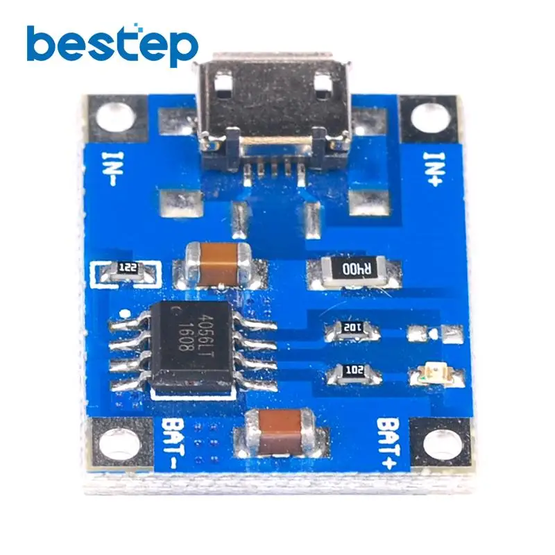1 шт. Micro USB 5 в а 18650 TP4056 модуль зарядного устройства литиевой батареи зарядная
