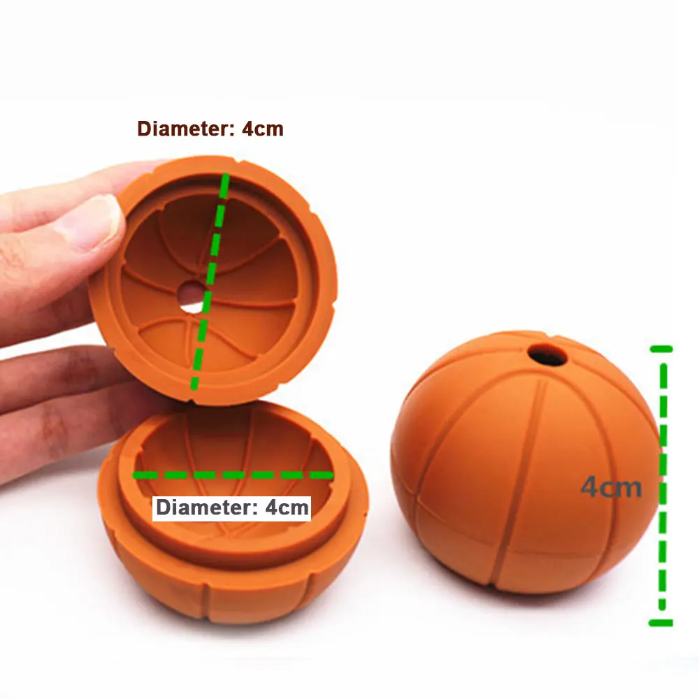 Силиконовые формы для кубиков льда формы для льда круглый Баскетбол коктейли 3D Экологичные кулер с питьевой для Кухня вечерние Барные