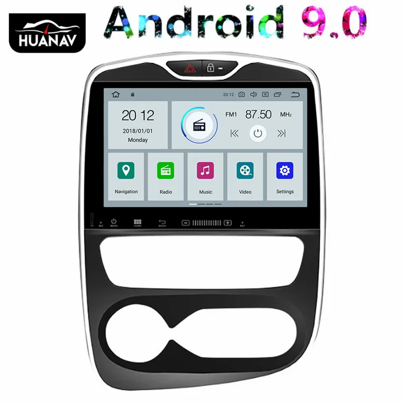 Android 9 0 автомобильный DVD плеер GPS навигация для Renault Clio 2013-2018 Радио Мультимедиа 1din