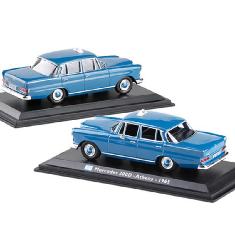 1:43 Масштаб моделирование металлический сплав классический 200D Афины 1965 такси модель автомобиля литые автомобили игрушки для коллекции