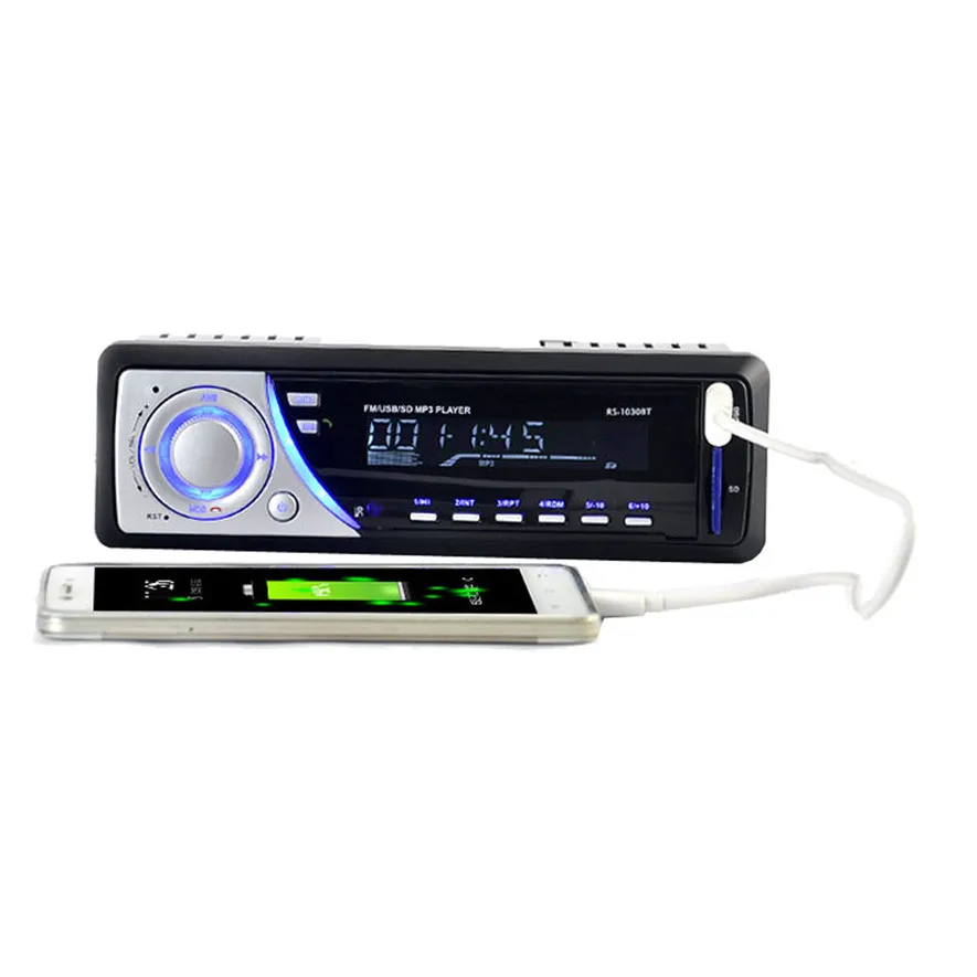 Bluetooth автомобильный стерео аудио в тире FM Aux вход приемник SD USB MP3 радио плеер