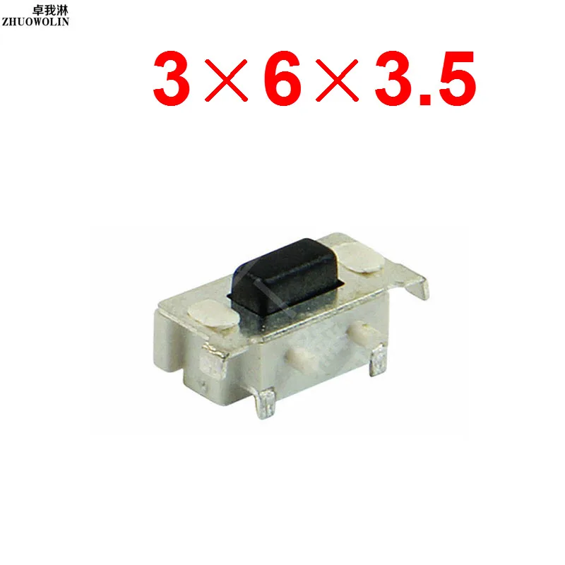 60PC/Lot SMD 3*6*3.5MM Tactile Tact Push Button Micro Switch Momentary