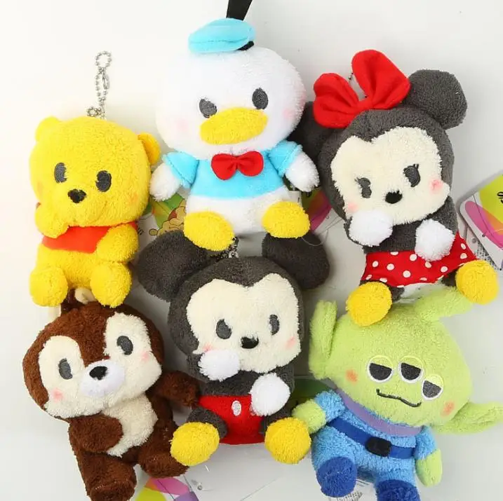 

Cartoon Q version sleep doll Plush pendant keychain 6kinds 11.5CM WJ01